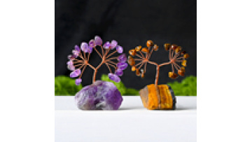 Wholesale Natural Gem Trees Amethyst Chips Crystal Tree with Rough Crystal1
