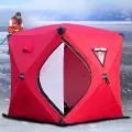 Three Layer Cotton Warm Winter Ice Fishing Tent 3-4 Person Outdoor Camping Tourist Tent for Winter Fishing палатка для рыбалки