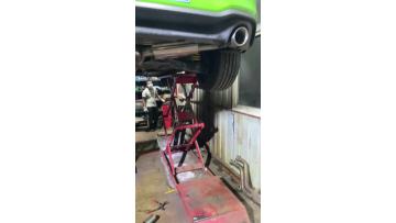 Perfect installation with exhaust pipe