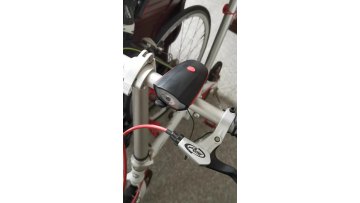 LED USB rechargeable bicycle horn front light 2 in 1 car light horn Bell Light1