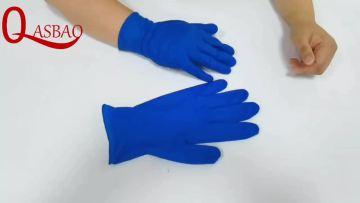 Factory Price 3.5g Blue Latex-Free Powder Free Disposable Examination Exam Nitrile Gloves1