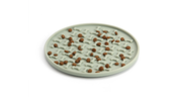 Round silicone pet Slow food bowl Portable puppy dog bowl Thickened non-slip pet bowl1