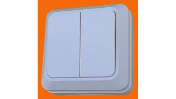 Supply of Exposed-Mounted Two-Open Single-Control European-Style Rocker Switches1