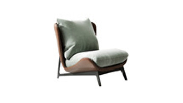 Maxky Single Sofa Balcony Fabric Light Luxury Italian Living Room Minimalist Nordic Lounge Chair Sofa Lounge Chair1