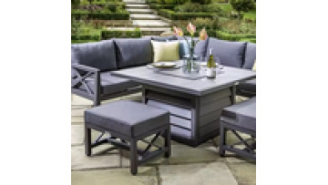 modern style low price furniture High density sponge Metal  Aluminum alloy  Waterproof  Hotel Patio Garden  Outdoor sofa1