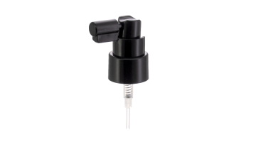 24/410 black smooth long nozzle sprayer with extender and ship clip