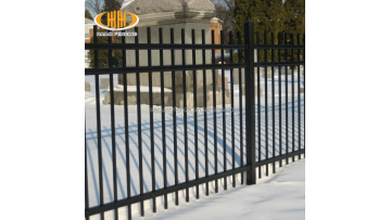 Hot selling steel rod top fencing panels1