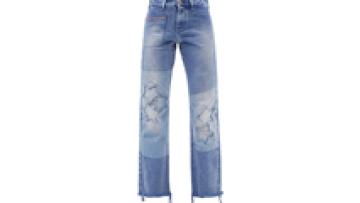 Boyfriend Blue Denim Enzyme Jeans Vendor with Embroidery Stars for Women Stylish Jean1