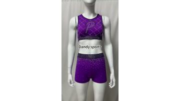 Purple AB rhinestones practice wear
