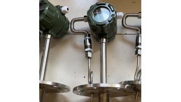Insertion vortex street flowmeter