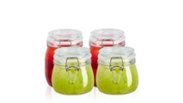 High Quality Kitchen Air Tight Food Storage Containers Storage Glass Jars With Clip Lid1