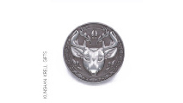 Customized Cool 3D Deer Head Metal Double Sided Coin Commemorative Gift Customization1