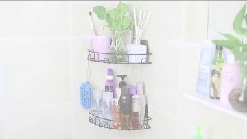 Bathroom wire rack shelf