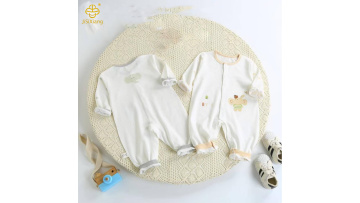 Exquisite Embroidered White Infant jumpsuit