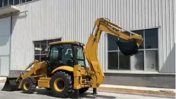 Backhoe Loader Digging & Loading in One Machine