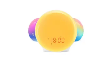 Radiant Morning Alarm Clock with FM Radio and Soothing Night Light1