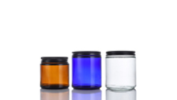Empty 250ml Amber Blue Clear Frosted Glass Candle Container Jars With Lids And Packaging1