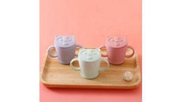 Wholesale Bpa Free custom food grade silicone toddler straw cup baby snack cup silicone sippy cup with handles1