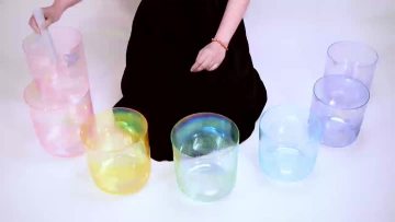 Q're alchemy clear singing bowl set