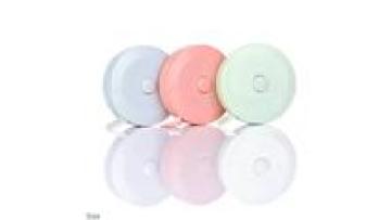 Mini Stocked Plain Blank Round Shape Retractable Mini Tape Measure for Soft Leather1