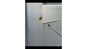 Red and black sliding screws