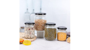 Metal Sealed Bottle Cap Cylindrical Food Grade Dustproof Storage Glass Empty Bottle1