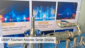 Rotating fountain nozzle