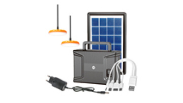 Solar Panel Charge Home Lighting System Power Solar Lighting Kits With 2 Led Bulb Lamp1