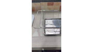 Kitchen - Single-layer dish rack (Stainless steel)