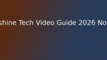 Anshine Tech Video Guide 2026 No.38
