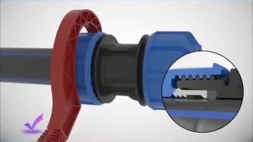 HDPE quick connect direct connector
