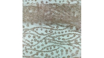 2021 Hot Sale Pink  Sparkling Mesh Lace Boutique Glitter For Evening Dress Fabric1