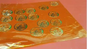 Metal Badge Coloring/Dispensing System