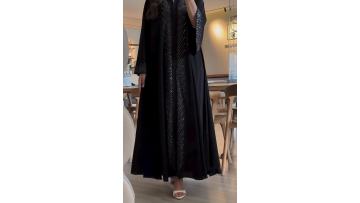 Elegant Flare Sleeve Kimono Abaya Cardigan MQ251