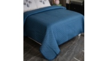 OEM factory for king size bedspreads dots embroidery microfiber bedspread by customized1