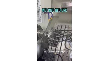 Inclined bed cnc machine