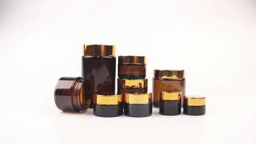 Amber Skin Cream Glass Jar