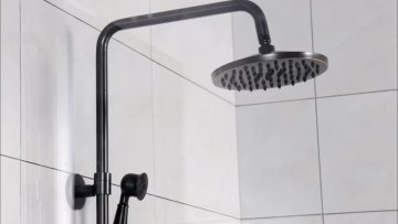 Leelongs Shower Factory Stainless Steel Replacement Hotel Thermostatic Black Shower Set1