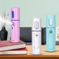 Mini Face Steamer Portable Nano Mist Facial Spa Sprayer USB Hair Steamer Charging Face Spray Instrument Water Moisturizing 40D