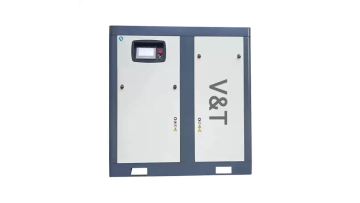 Oil sealed rotary screw vacuum pump