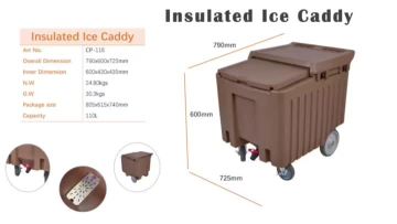 Insulated ice bin