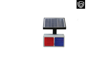 Solar popping light LED construction strobe