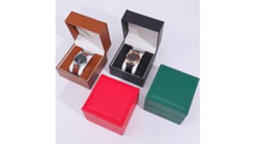 Custom logo Luxury packaging Men's watch case display pu leather inside black wood women's watch gift box travel watch box1