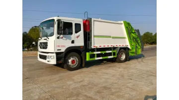 New Arrival Dongfeng 4X2 14cbm Swing Arm Compressed Refuse Truck1