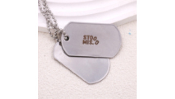 Customized Stainless Steel 3D Dog Tag Name Necklace Customized Necklaces for Pet Dog Tags for Engraving1