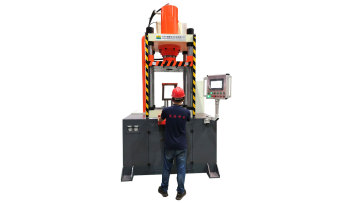 Four column double action stretching forming hydraulic press