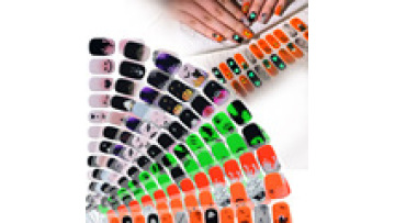 2024 Hot Selling Quality Christmas And Halloween Designs Nail supplies nail polish Korean Manicure Nail stickers1