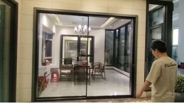Narrow-edge NFRC-certified sliding door