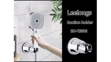 Plastic Chromed Vacuum Suction Adjustable Handheld Shower Head Holder Bracket1