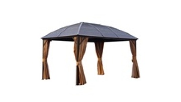 Solid Roof Aluminium 3x3.65M Luxury Outdoor Garden Gazebo1